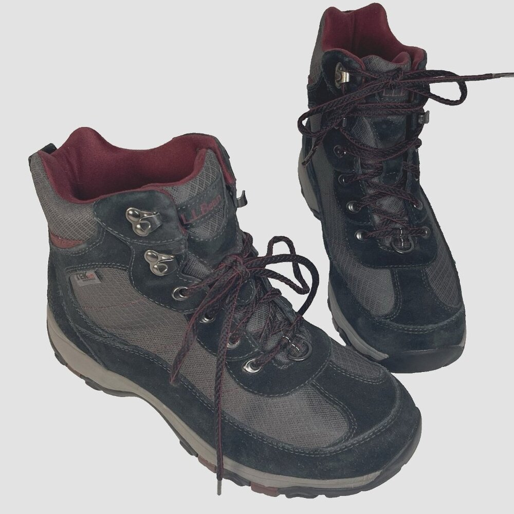 LL BEAN  Women's sz 9 Tek 2.5 Hiking BOOTS Leather Suede Waterproof 29649